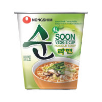 (NongShim) Cup Veggie Soon Ramyun / Small Bowl 67g x 12 Bch.